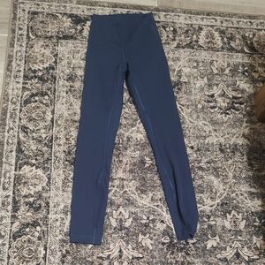 Navy Blue High-Waisted Leggings
